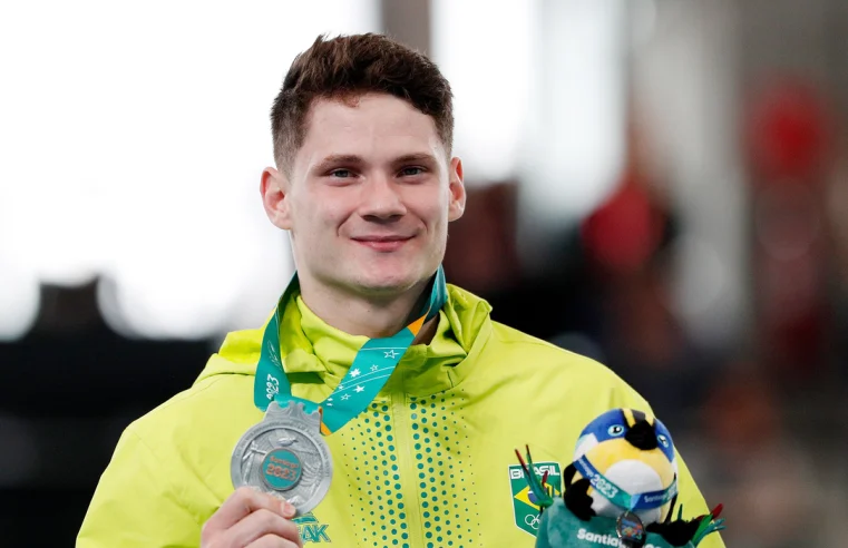 Diogo Soares é prata no individual da ginástica artística no Pan