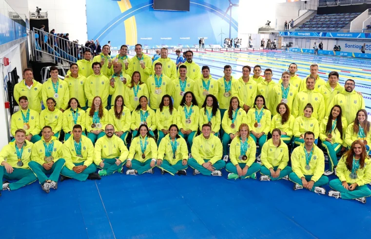 Natação brasileira encerra Pan-Americano de Santiago com 25 medalhas