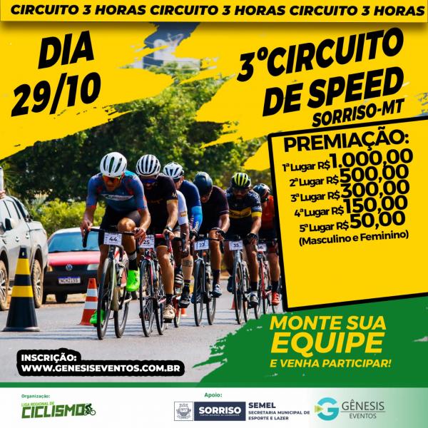 Sorriso sedia final do Campeonato Regional de Ciclismo de Estrada do Médio Norte