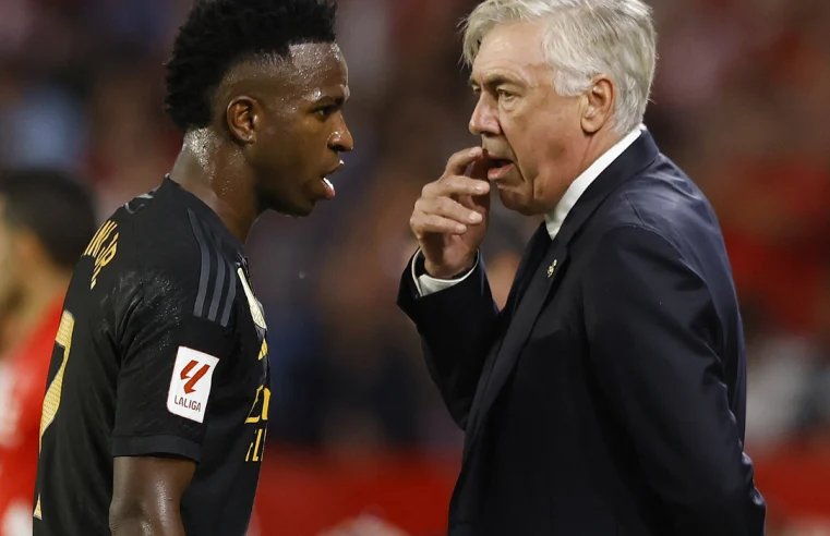 Vinicius Jr. está de volta à melhor forma, diz técnico do Real Madrid