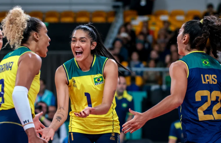 Pan-Americanos: Brasil bate Argentina e segue 100% no vôlei feminino