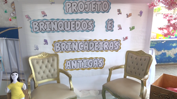 “Brinquedos e Brincadeiras Antigas” foi o tema do  projeto desenvolvido pela Creche Municipal  Tia Teté em Guarantã do Norte