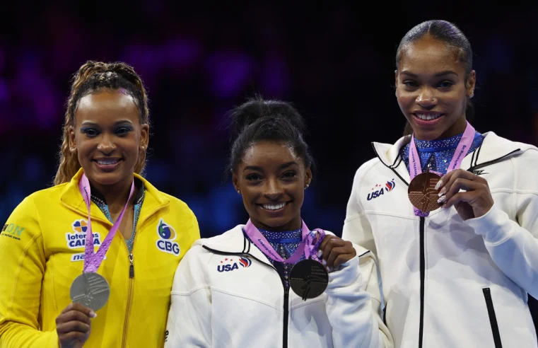 Ginástica vive novo momento com pódio formado apenas por negras