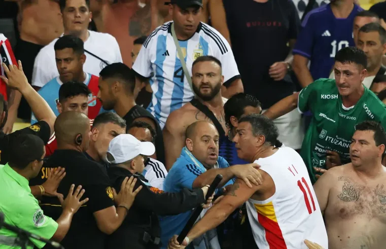 Fifa investiga briga de torcidas em Brasil e Argentina no Maracanã