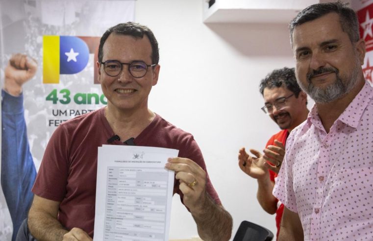 Lúdio assina sua pré-canditura para concorrer a prefeitura de Cuiabá em 2024