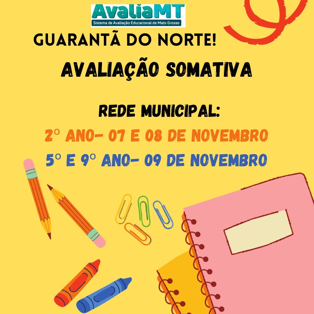 Escolas da Rede Municipal e Estadual de Guarantã do Norte Participaram do Sistema de Avaliação da Educação Básica – Avalia MT