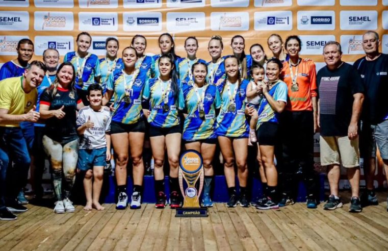 Sorriso conquista ouro no futsal e handebol na 1ª etapa dos Jogos Mato-grossenses