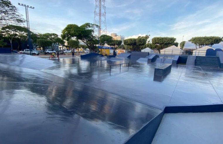 Pista de skate é inaugurada em Sorriso e secretário confirma planejamento para sediar torneios