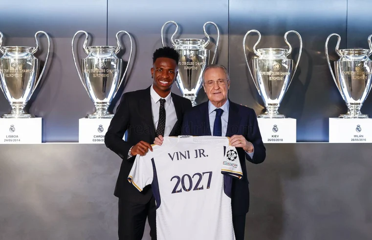 Esportes Real Madrid renova contrato com atacante Vinicius Júnior até 2027