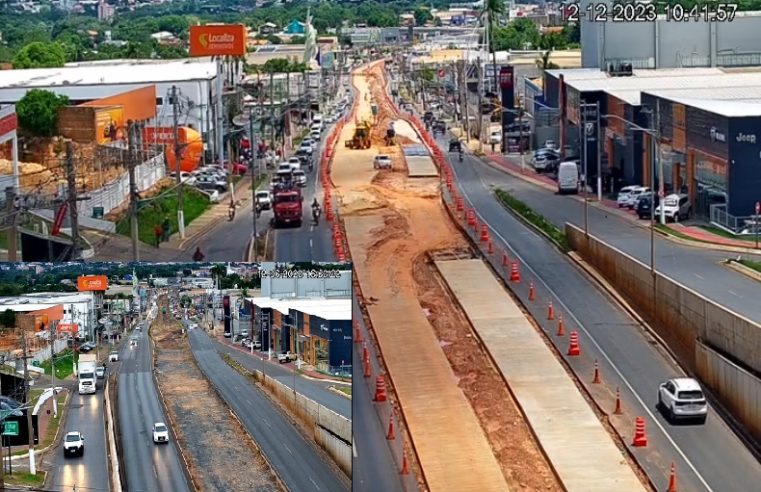 Câmeras mostram evolução de obras realizadas pelo Governo do Estado