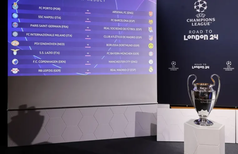 Manchester City enfrenta Copenhague nas oitavas da Liga dos Campeões