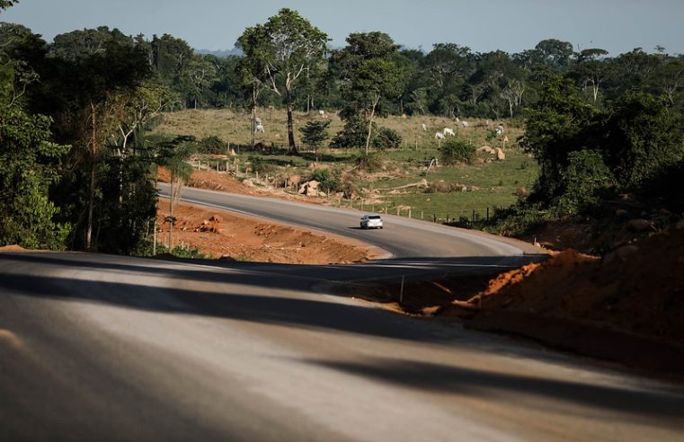 No primeiro ano de obras, Governo asfalta 81 km da MT-170