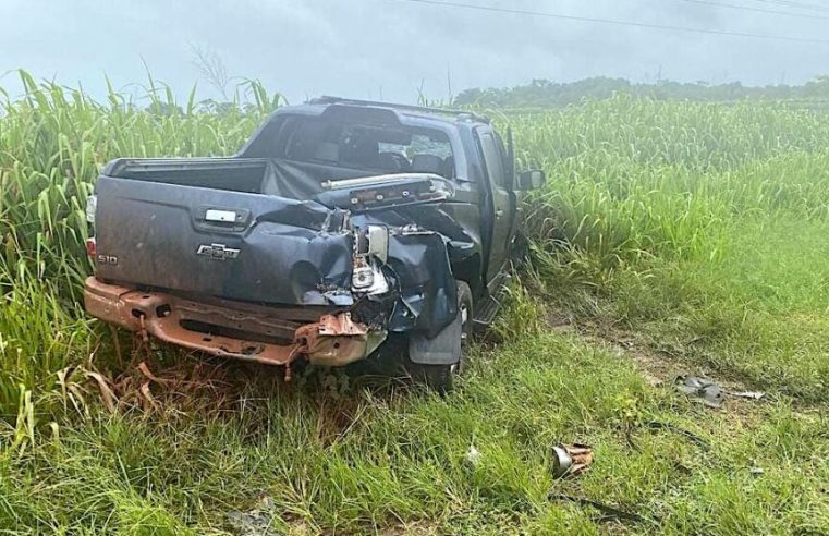 Caminhão e caminhonete se envolvem em acidente na BR-163 entre Sorriso e Sinop