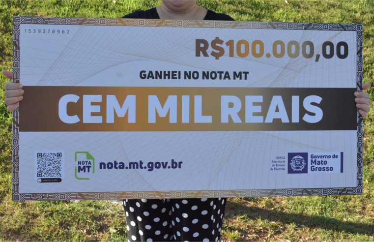 Programa Nota MT sorteará R$ 10,8 milhões durante o ano de 2024