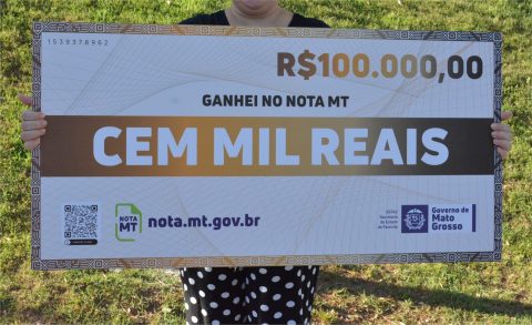 Programa Nota MT sorteará R$ 10,8 milhões durante o ano de 2024