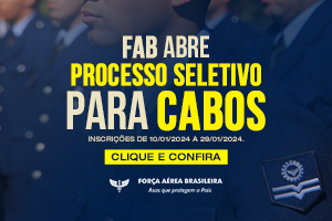 FAB abre processo seletivo para cabos temporários com 25 vagas para o Campo de Provas Brigadeiro Veloso (CPBV).