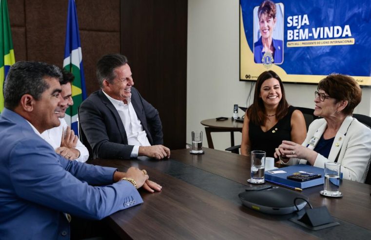 Governador recebe visita da presidente mundial da Fundação Lions International