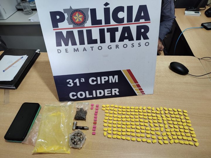 Adolescente é apreendido pela PM com 204 comprimidos de ecstasy em Colíder