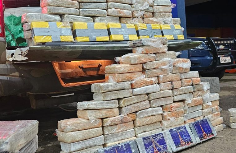 Força-tarefa apreende 184 tabletes de drogas na fronteira com a Bolívia; prejuízo ao crime é de R$ 3,8 milhões