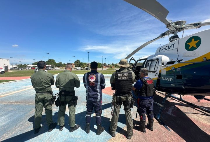 Serviço aero médico do Ciopaer socorreu três pacientes que precisavam de atendimento de urgência