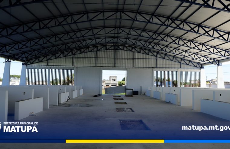 FEIRA MUNICIPAL DO PRODUTOR RURAL DE MATUPÁ JÁ ESTÁ EM FASE DE ACABAMENTO