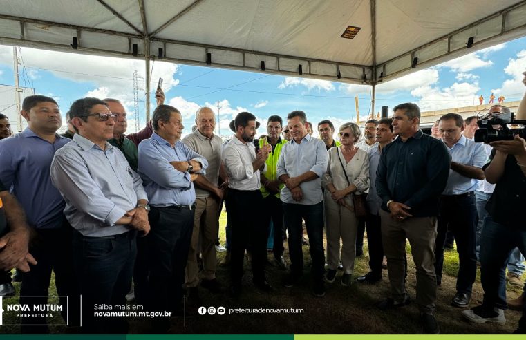 Governador Mauro Mendes confirma avanço das obras do viaduto em Nova Mutum