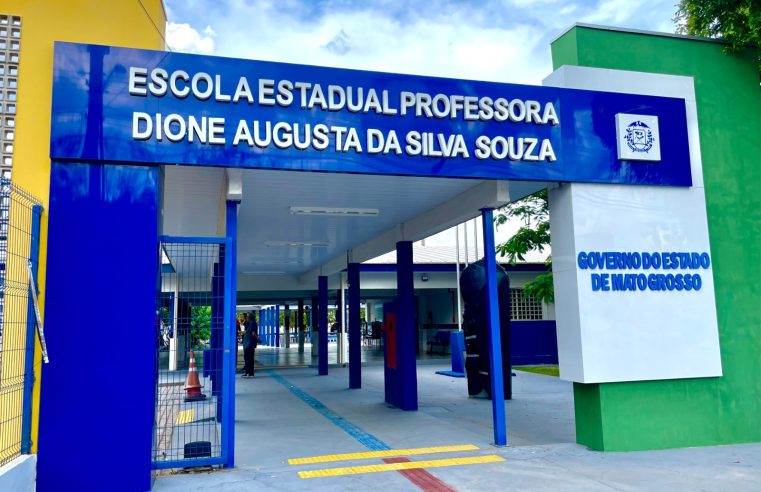 Governo de MT entrega reforma geral de escola estadual em Cuiabá