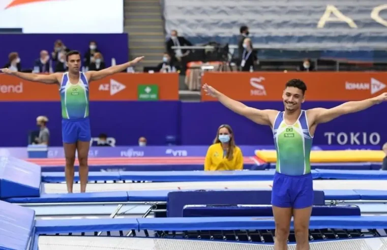Esportes Rayan Dutra garante vaga nos Jogos de Paris na ginástica de trampolim