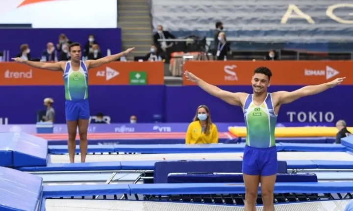 Esportes Rayan Dutra garante vaga nos Jogos de Paris na ginástica de trampolim