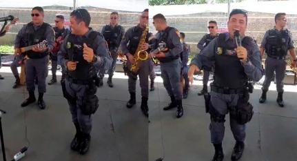 Banda da PM canta funk de cunho sexual em escola militar