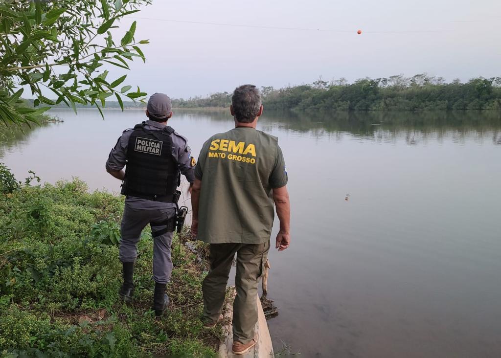 Fiscalização apreende 13,3 kg de pescado ilegal durante patrulhamento em Poconé