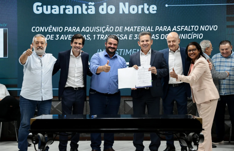 Prefeitos celebram convênios para asfalto urbano: “saímos de 30% para 100% asfaltado”