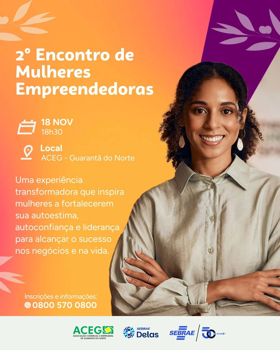 ACEG e SEBRAE estarão realizando o 2º encontro das mulheres empreendedoras