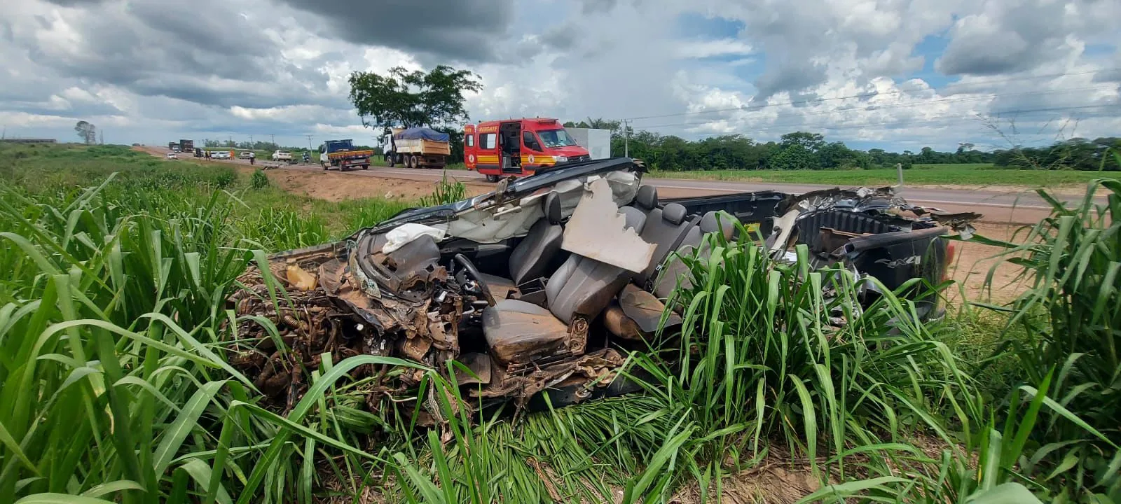 Grave acidente na BR-163 deixa um homem morto próximo a Guarantã do Norte