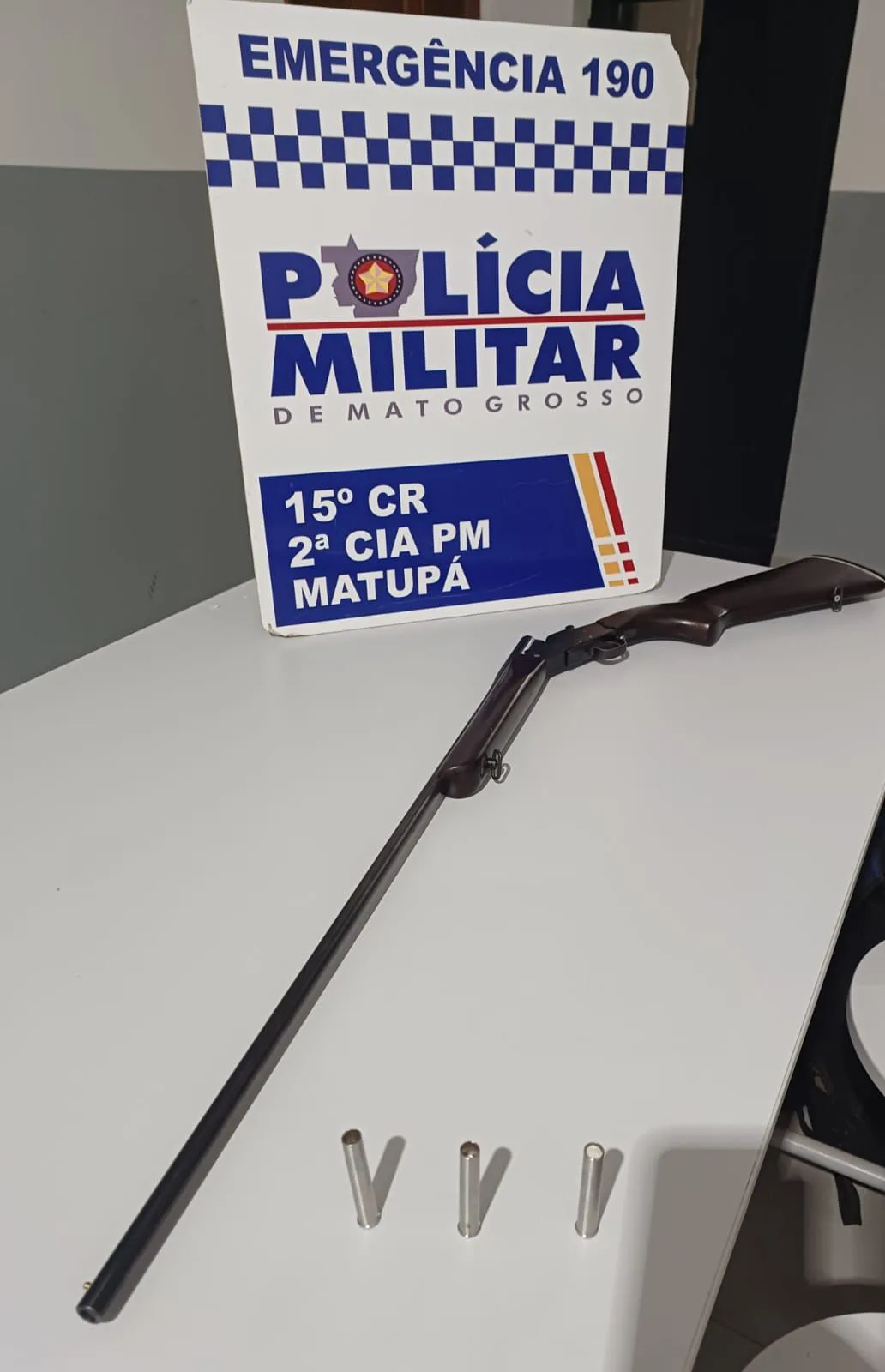 Preso por porte ilegal de arma de fogo em Matupá
