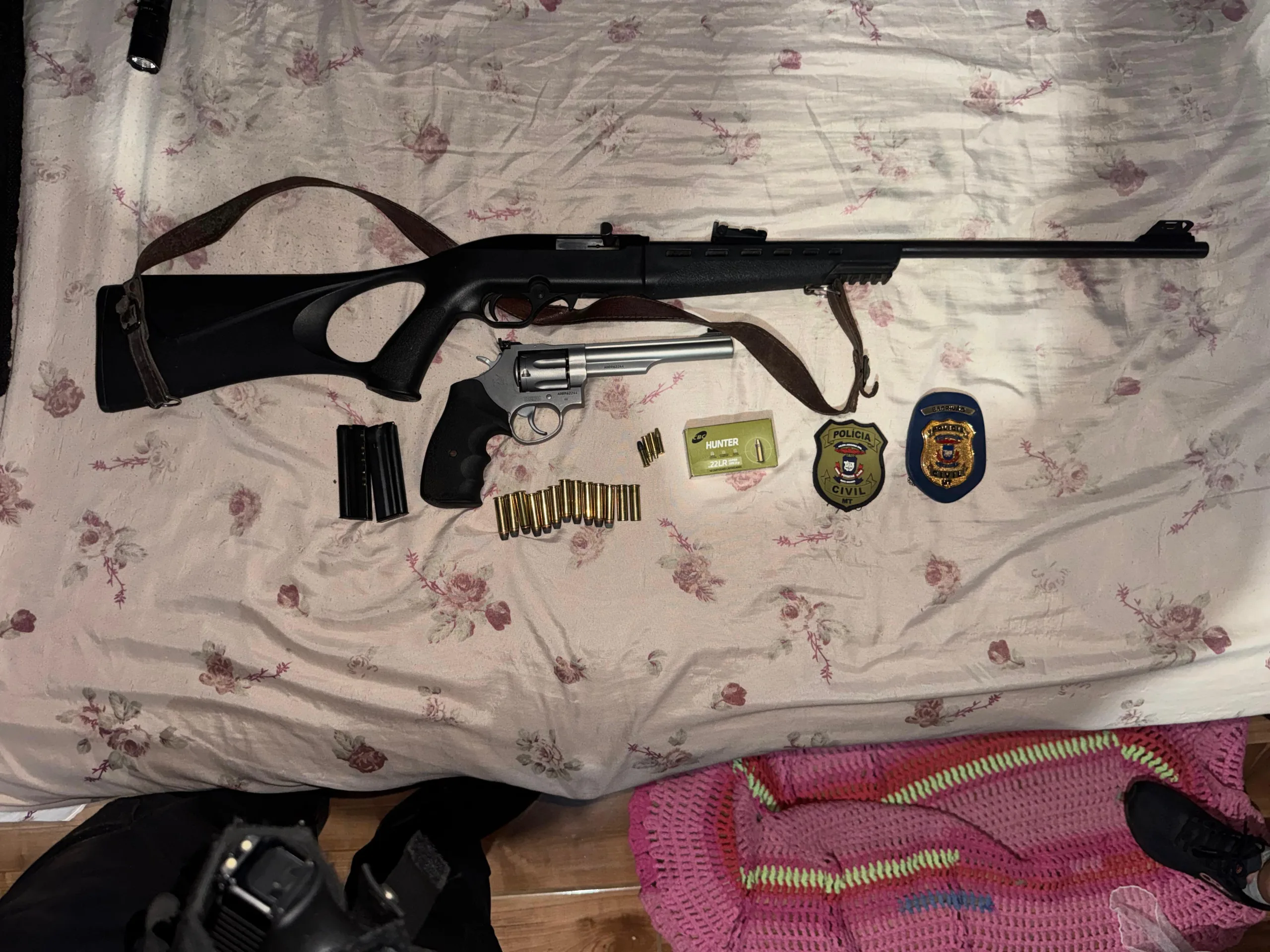 Polícia Militar e Polícia Civil apreendem armas durante operação em Nova Guarita